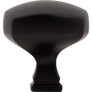 Jeffrey Alexander 278L-MB 1-3/8" Overall Length Matte Black Square Audrey Cabinet Knob