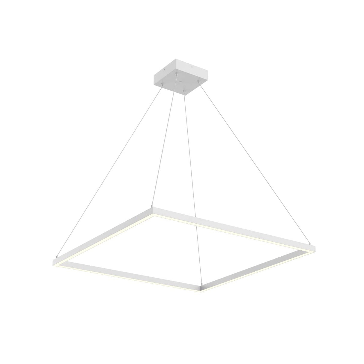 Kuzco PD88132-WH PIAZZA 32" PENDANT WH TEXTURED DOWN ONLY DUO CANOPY 930 TRIAC 120 65W