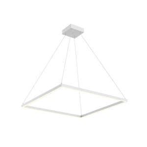 Kuzco PD88132-WH PIAZZA 32" PENDANT WH TEXTURED DOWN ONLY DUO CANOPY 930 TRIAC 120 65W