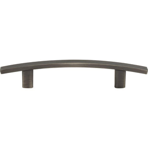 Elements 859-96BNBDL 96 mm Center-to-Center Brushed Pewter Square Thatcher Cabinet Bar Pull