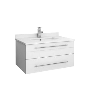 Fresca FCB6130WH-UNS-CWH-U White Wall Bathroom Cabinet