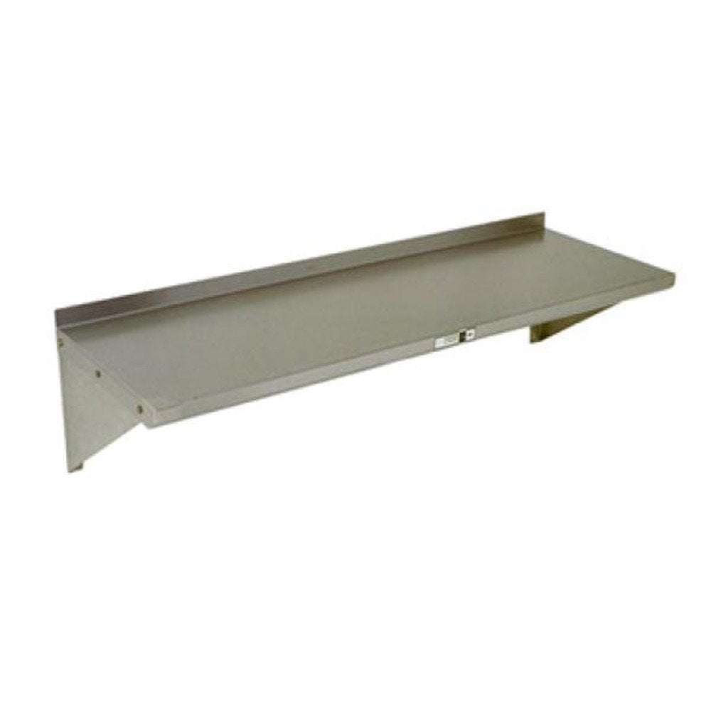 John Boos EWS8-1696 16" W X 96" L Wall Mounted Shelf 1.5" Rear High Riser
