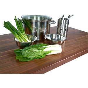 John Boos WALKCT2-14542-V Edge-Grain Walnut Butcher Block Countertop - 2-1/4
