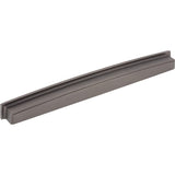 Jeffrey Alexander 141-305BNBDL 305 mm Center Brushed Pewter Square-to-Center Square Renzo Cabinet Cup Pull