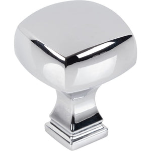 Jeffrey Alexander 278PC 1-1/8" Overall Length Polished Chrome Square Audrey Cabinet Knob
