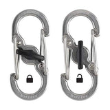 Nite Ize S-Biner MicroLock Aluminum, Locking Keychain Carabiner, 5 Pack, Assorted Colors