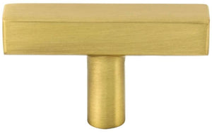 Jeffrey Alexander 845T-BG 2" Brushed Gold Dominique Cabinet "T" Knob