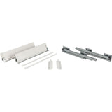 Hardware Resources MDB-164-400 400 mm Deep x 164 mm Height Full Ext. HD Soft-close Metal Drawer Box System with 10 mm Dowels