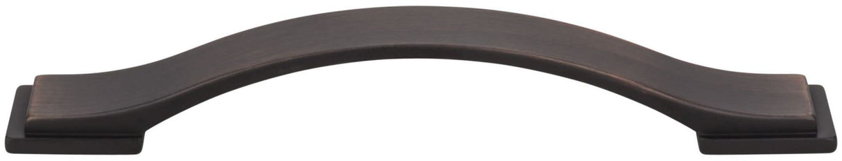 Jeffrey Alexander 80152-128ABSB 128 mm Center-to-Center Antique Brushed Satin Brass Strap Mirada Cabinet Pull