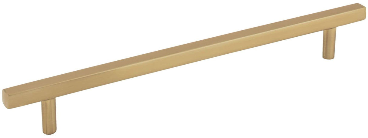 Jeffrey Alexander 845-192BNBDL 192 mm Center-to-Center Brushed Pewter Square Dominique Cabinet Bar Pull