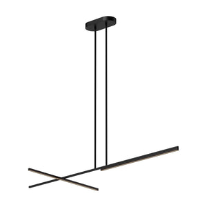 Kuzco LP28760-BK SHIFT 60" LINEAR PENDANT TEXTURED BLACK 120V TRIAC/ELV LED 3000K 90CRI 48W