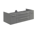 Fresca FCB6148GR-UNS-D Fresca Lucera 48" Gray Wall Hung Double Undermount Sink Modern Bathroom Cabinet