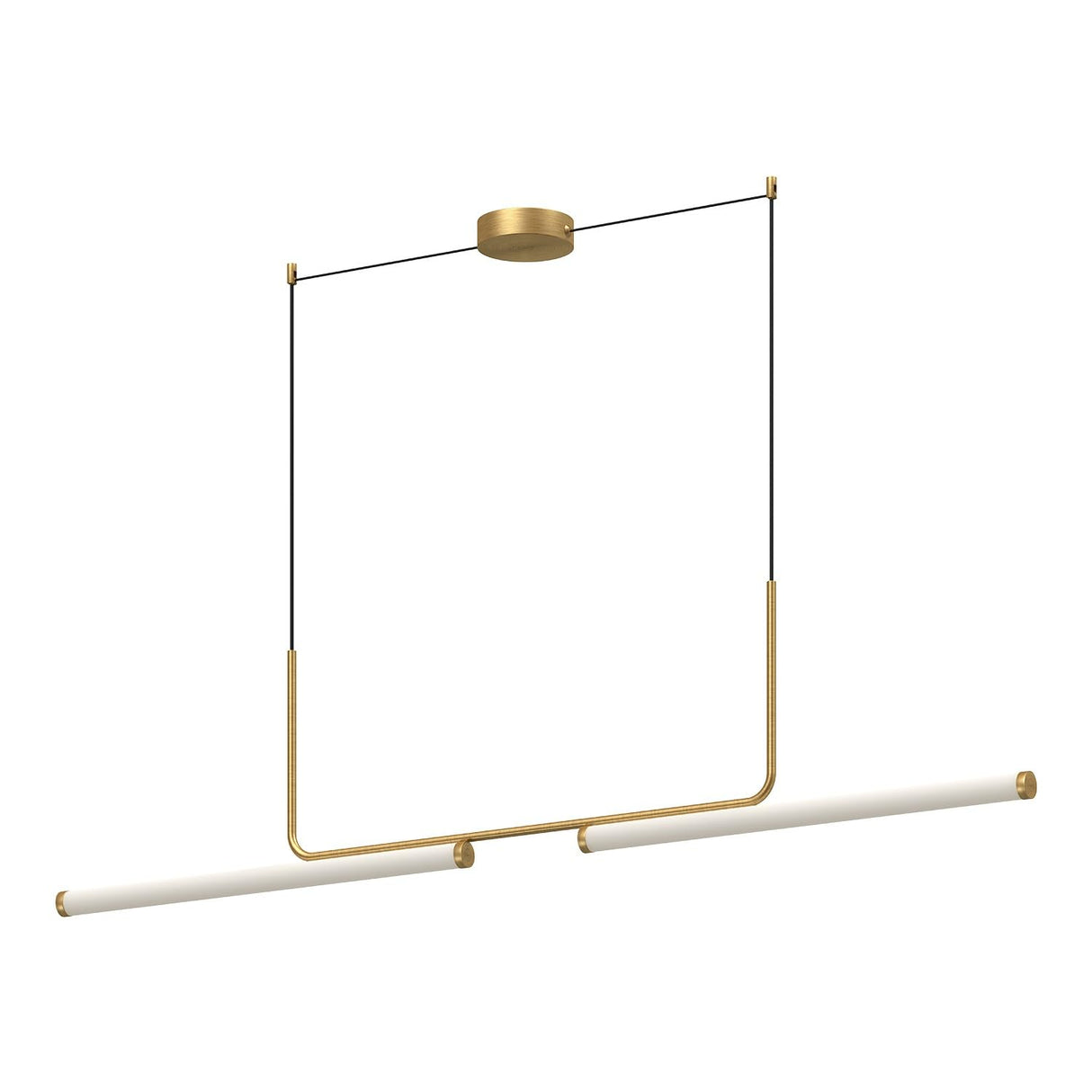 Kuzco LP73073-BG VESPER 73" LINEAR PENDANT BRUSHED GOLD 120" WIRE 120V TRIAC/ELV LED 3000K 90CRI 42W