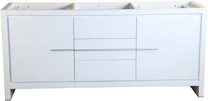 Fresca Allier 72" White Modern Double Sink Bathroom Cabinet