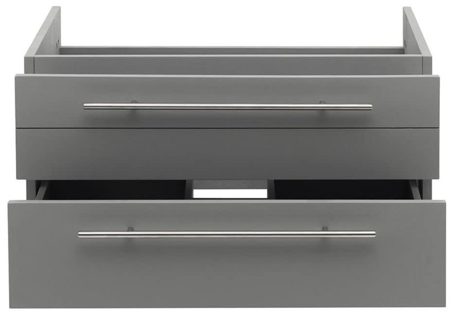 Fresca FCB6130WH-VSL Fresca Lucera 30" White Wall Hung Vessel Sink Modern Bathroom Cabinet