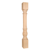 Hardware Resources P23CH 4" W x 4" D x 35-1/2" H Cherry Fluted Acanthus Post
