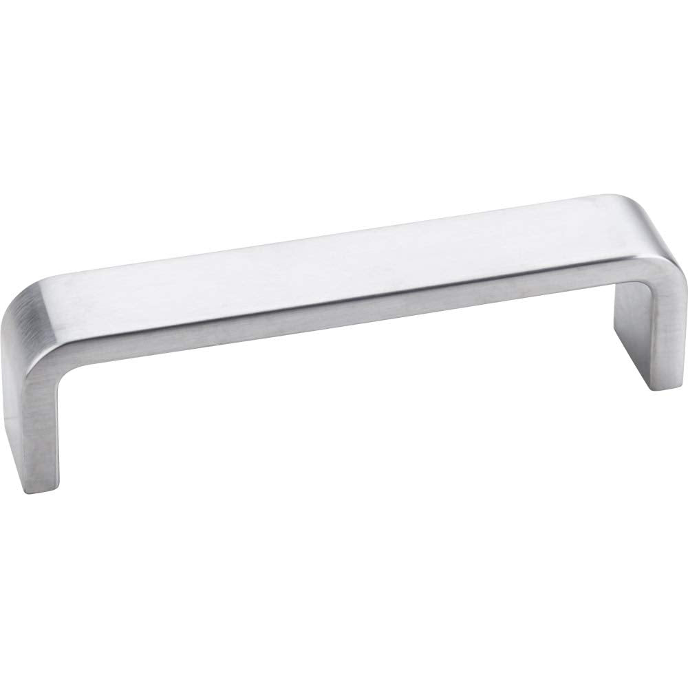 Elements 193-4BC 4" Center-to-Center Brushed Chrome Square Asher Cabinet Pull