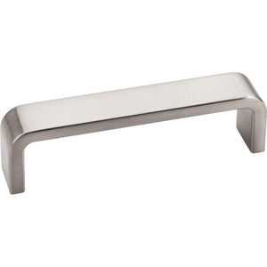 Elements 193-96SN 96 mm Center-to-Center Satin Nickel Square Asher Cabinet Pull