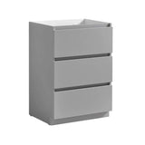 Fresca FCB9324GR Fresca Lazzaro 24" Gray Free Standing Modern Bathroom Cabinet