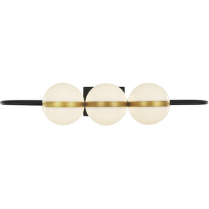 Alora WV302003MBBG TAGLIATO WALL VANITY LED MATTE BLACK BRUSHED GOLD