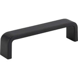 Elements 193-4MB 4" Center-to-Center Matte Black Square Asher Cabinet Pull