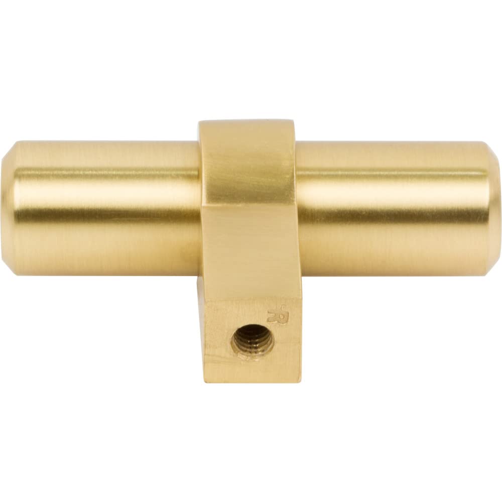 Jeffrey Alexander 51BG 2" Overall Length Brushed Gold Key Grande Cabinet "T" Knob