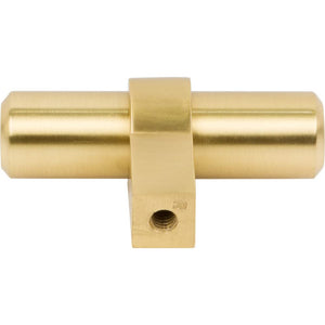 Jeffrey Alexander 51BG 2" Overall Length Brushed Gold Key Grande Cabinet "T" Knob