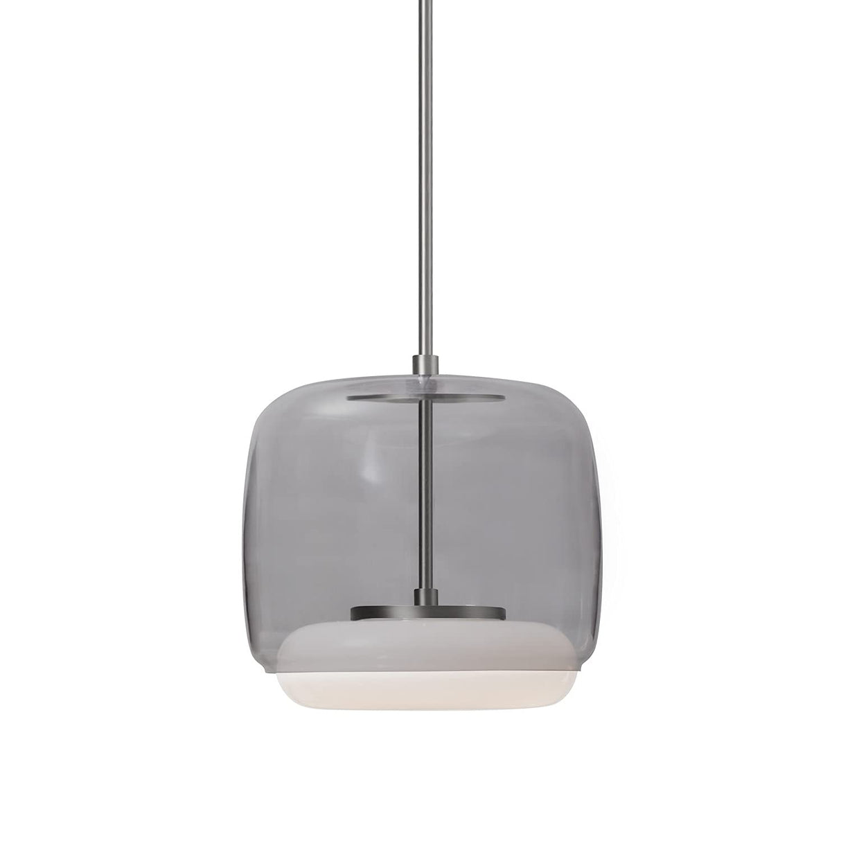 Kuzco PD70610-SM/BN ENKEL 10" PD Smoked/Brushed Nickel 120V TRIAC/ELV LED 3000K 90CRI 29W