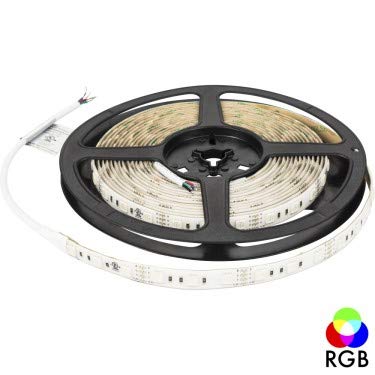 Task Lighting L-RGB-M300-16 16 ft 130 Lumens Per Foot Multi-Color RGB Series LED 12V Tape Light