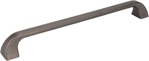 Jeffrey Alexander 972-12BNBDL 12" Center-to-Center Brushed Pewter Square Marlo Appliance Handle