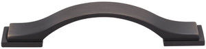 Jeffrey Alexander 80152-96BNBDL 96 mm Center-to-Center Brushed Pewter Strap Mirada Cabinet Pull