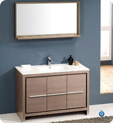 Fresca FCB8148GO Fresca Allier 48" Gray Oak Modern Bathroom Cabinet