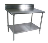 John Boos ST4R5-30120GSK Work Table - 120" 120"W x 30"D stainless steel