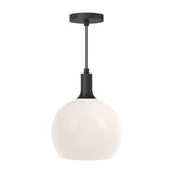Alora PD506210AGOP CASTILLA 10" PD AGED BRASS MATTE OPAL GLASS CORD 72 1X60W E26