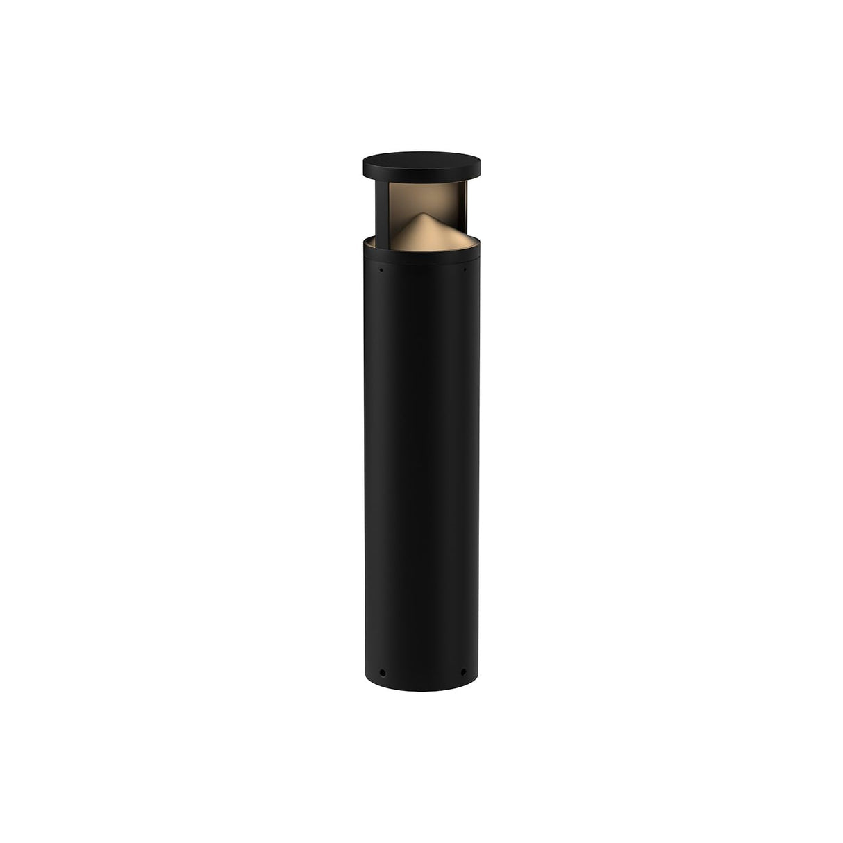 Kuzco EB83329-BK DOVER 29" EXTERIOR BOLLARD TEXTURED BLACK 120-277V TRIAC/ELV LED 3000K 80CRI 24W