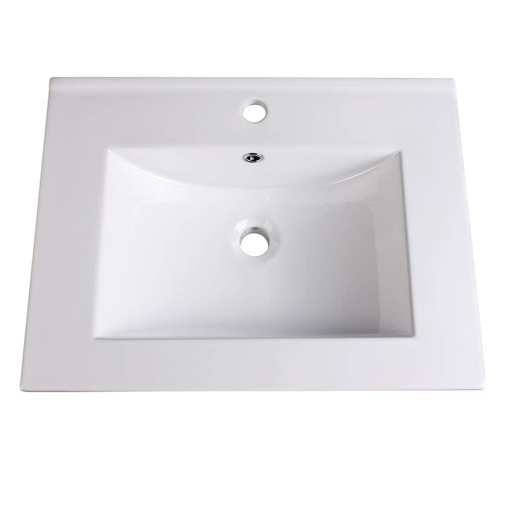 Fresca FVS6224WH Fresca Torino 24" White Integrated Sink / Countertop