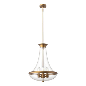 Alora PD464018AG MARCEL 4 HEAD 18" PENDANT AGED GOLD E26 60WX4