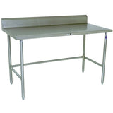 John Boos ST6R5-3096SBK Riser Top Work Table w/ Stainless Steel Base, Top, 96" x 30"