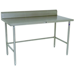 John Boos ST6R5-3072GBK Riser Top Work Table w/ Galvanized Bracing, 72
