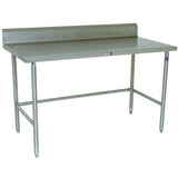 John Boos ST6R5-2484SBK Riser Top Work Table w/ Stainless Steel Base, Top, 84" x 24"