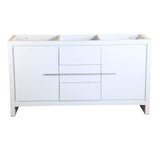 Fresca FCB8119WH Fresca Allier 60" White Modern Double Sink Bathroom Cabinet