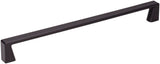 Jeffrey Alexander 177-224MB 224 mm Center-to-Center Matte Black Square Boswell Cabinet Pull