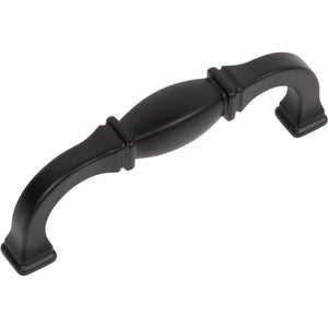 Jeffrey Alexander 278-96MB 96 mm Center-to-Center Matte Black Audrey Cabinet Pull