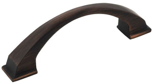 Jeffrey Alexander 944-96DBAC 96 mm Center-to-Center Brushed Oil Rubbed Bronze Arched Roman Cabinet Pull