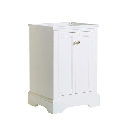 Fresca FCB2424WHM Fresca Windsor 24" Matte White Traditional Bathroom Cabinet