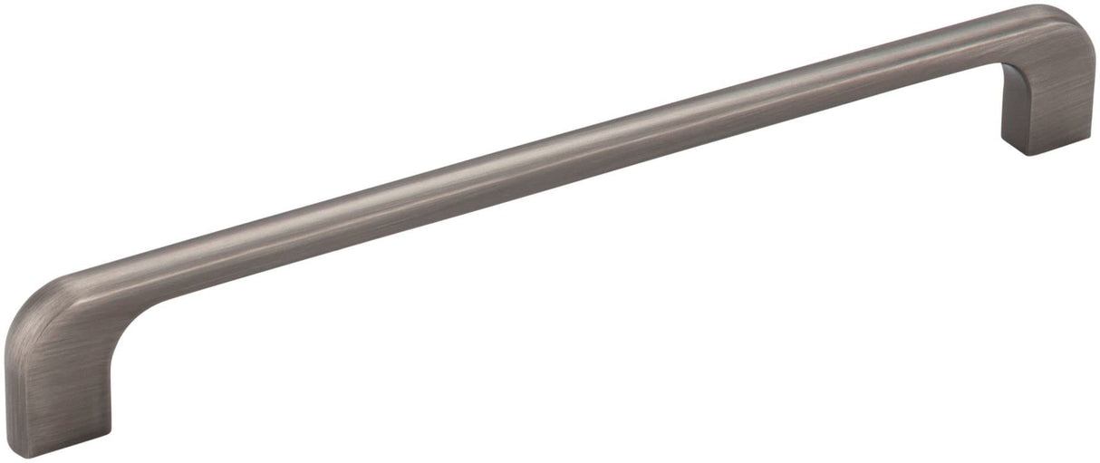 Jeffrey Alexander 264-192BNBDL 192 mm Center-to-Center Brushed Pewter Alvar Cabinet Pull