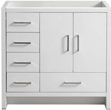 Fresca FCB9436WH-L Fresca Imperia 36" Glossy White Free Standing Modern Bathroom Cabinet - Left Version