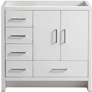 Fresca FCB9436WH-L Fresca Imperia 36" Glossy White Free Standing Modern Bathroom Cabinet - Left Version