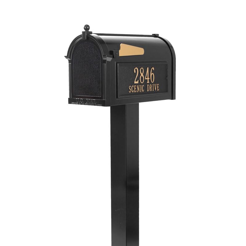 Whitehall 16311 - Premium Mailbox Package - Black