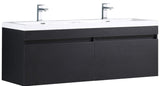 Fresca FCB8040BW Fresca Largo 57" Black Modern Bathroom Cabinet